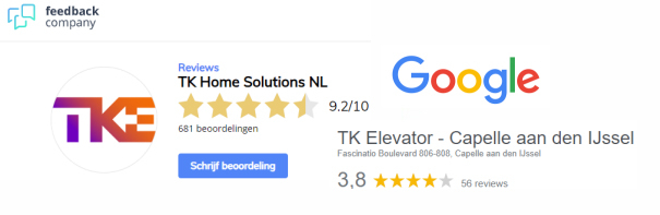 Abbildung 20 Bewertungen bei Google &uuml;ber Thyssenkrupp TKE